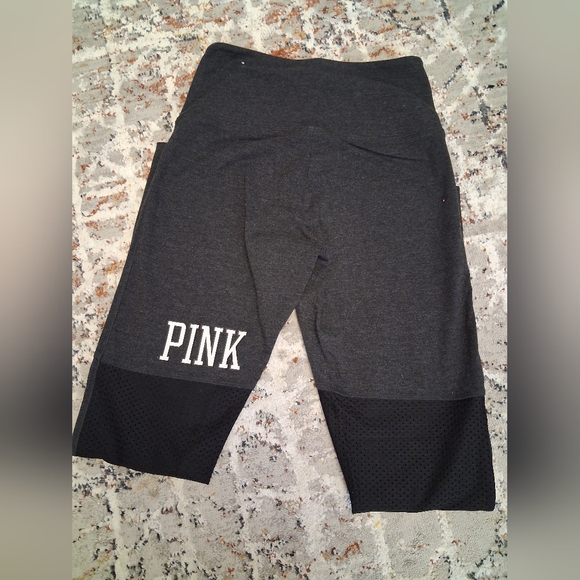 PINK Victoria's Secret Kids Colorblock Leggings - Red and Gray - Picture 3 of 5